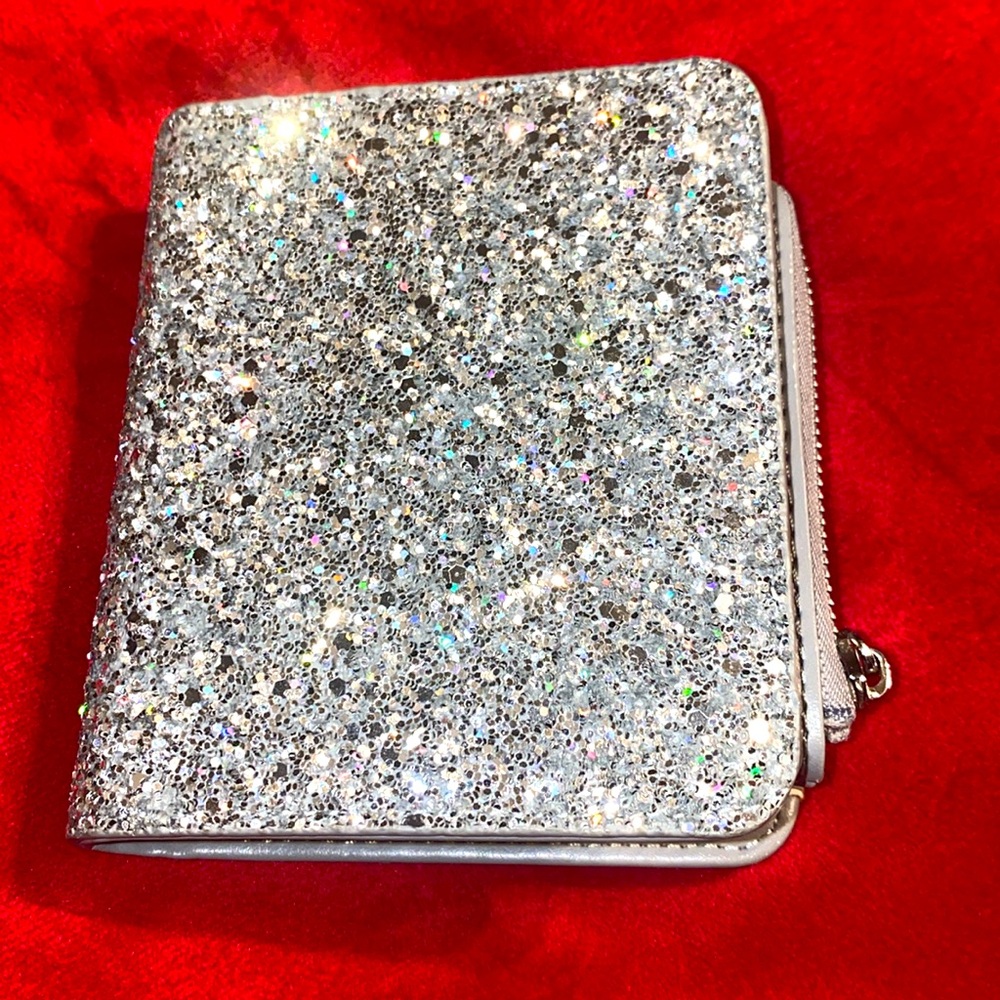 Small Silver Glitter Wallet